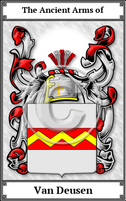 Van Deusen Family Crest Download (JPG) Book Plated - 600 DPI
